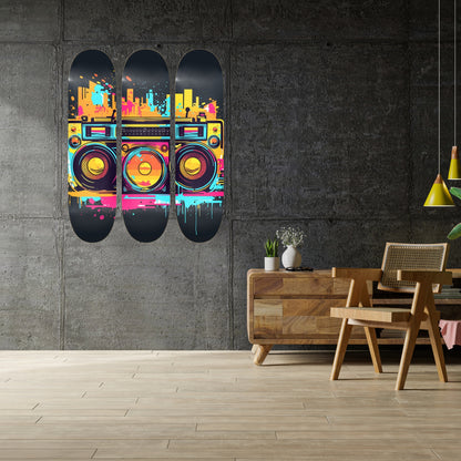 Graffiti Groove | Skateboard Wall Art