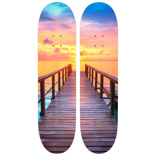 Boardwalk Horizon | Skateboard Wall Art