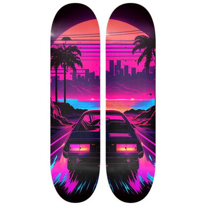 LA Neon | Skateboard Wall Art