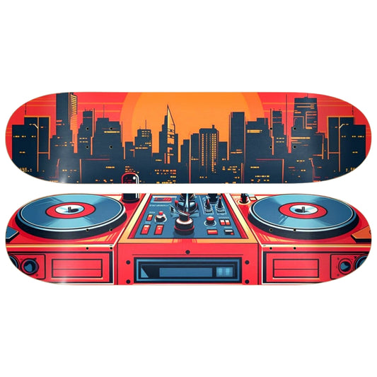 Skyline Soundboard | Skateboard Wall Art