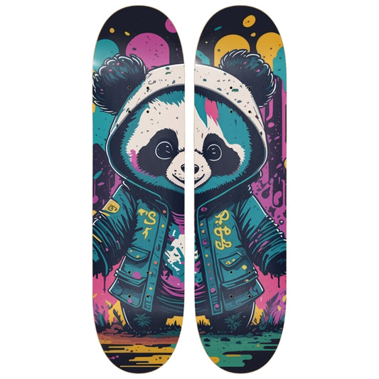 Joyful Panda | Skateboard Wall Art