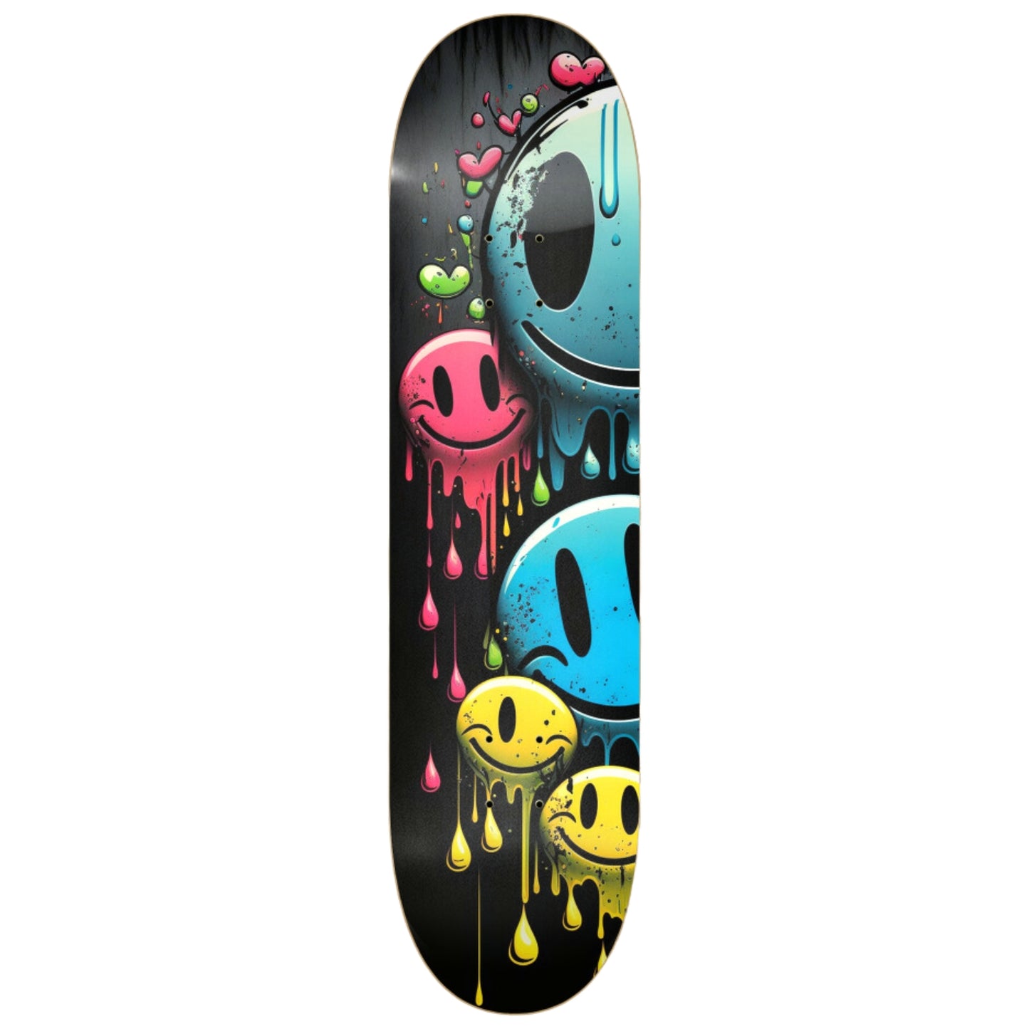 Dripping Smiley Face | Skateboard Wall Art