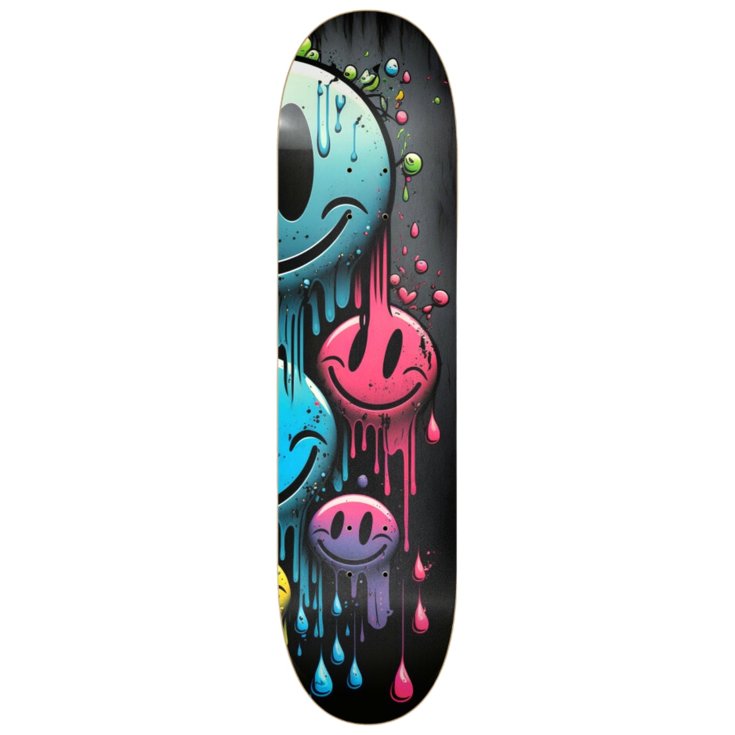 Dripping Smiley Face | Skateboard Wall Art