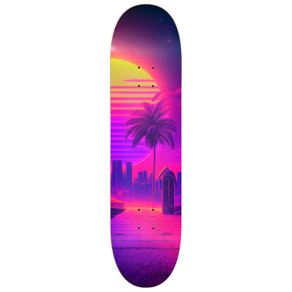 Neon Ride | Skateboard Wall Art