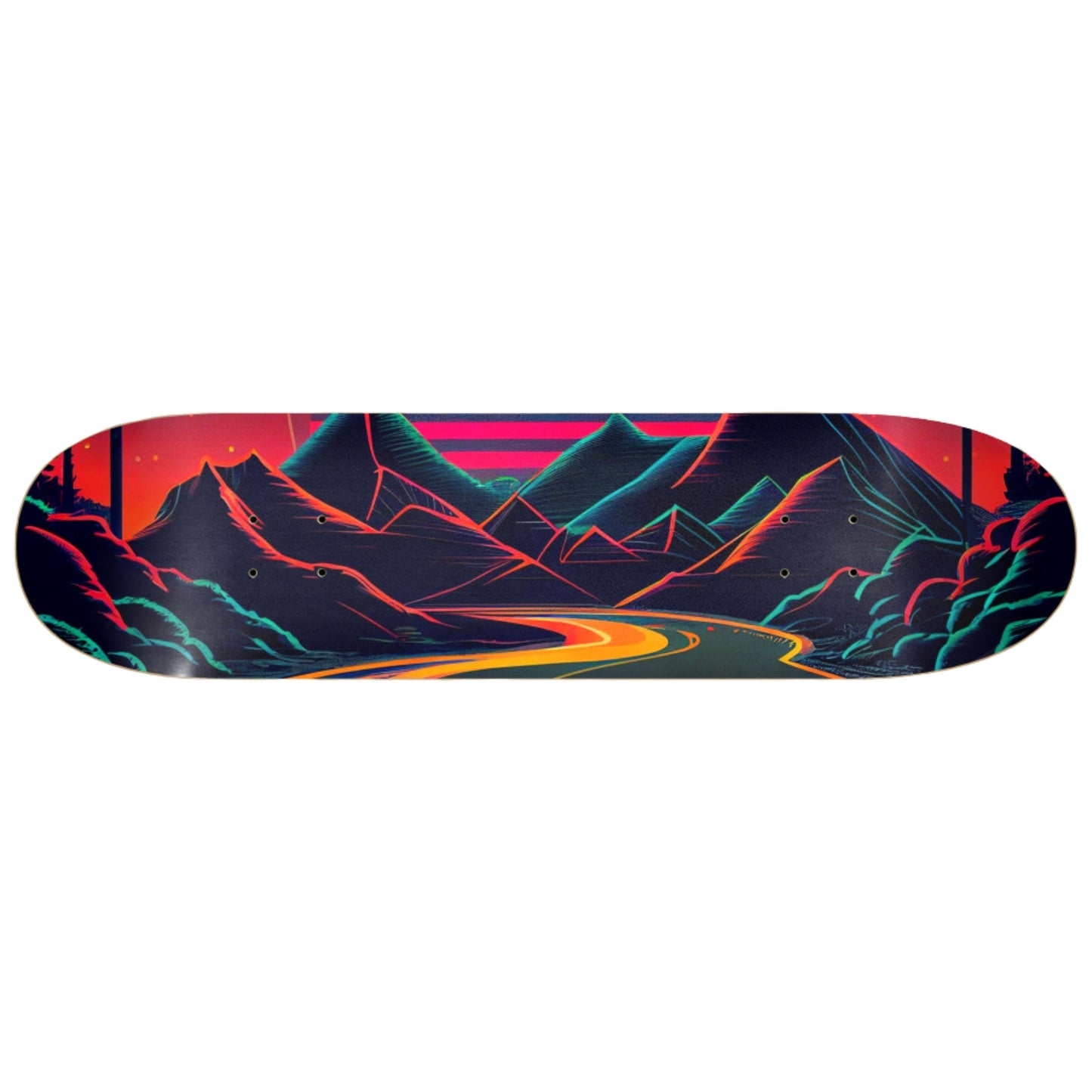 Mountain Glow | Skateboard Wall Art