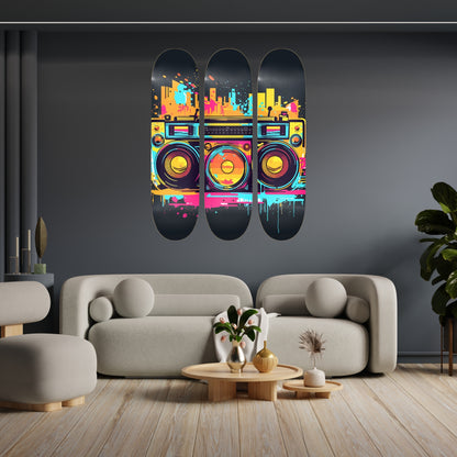 Graffiti Groove | Skateboard Wall Art